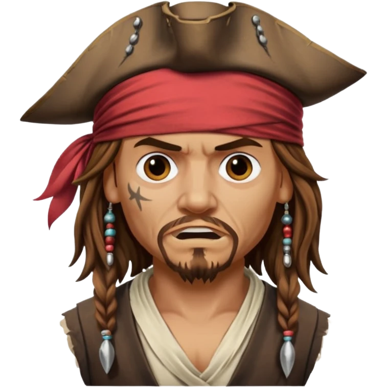 jack sparrow disgust emoji