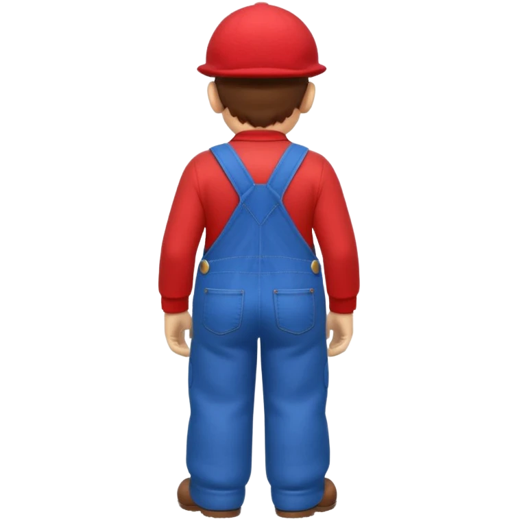 back view of super mario naked, huge buttcheeks out  emoji