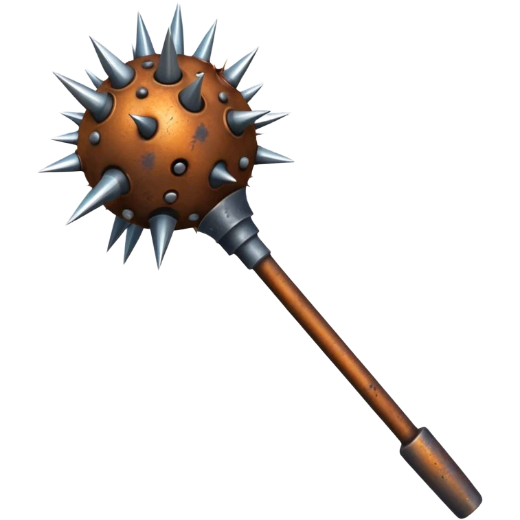 spiked mace emoji