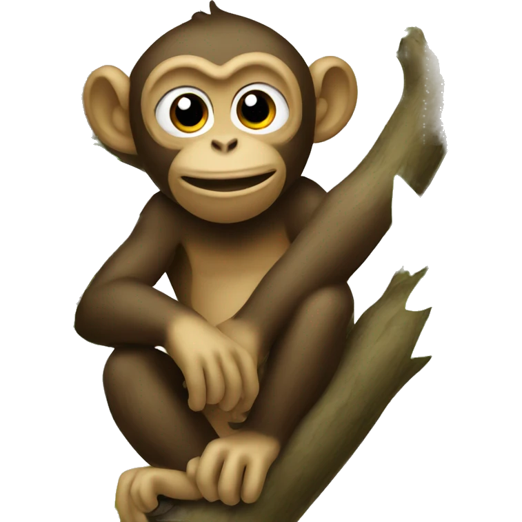 monkey on a tree emoji