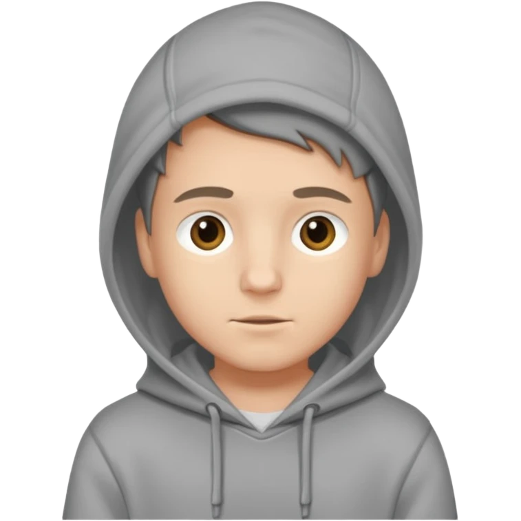 Парень в капишоне emoji