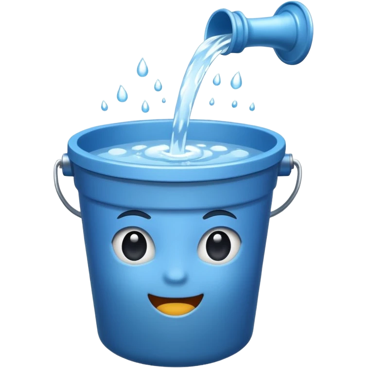 Spilling bucket emoji