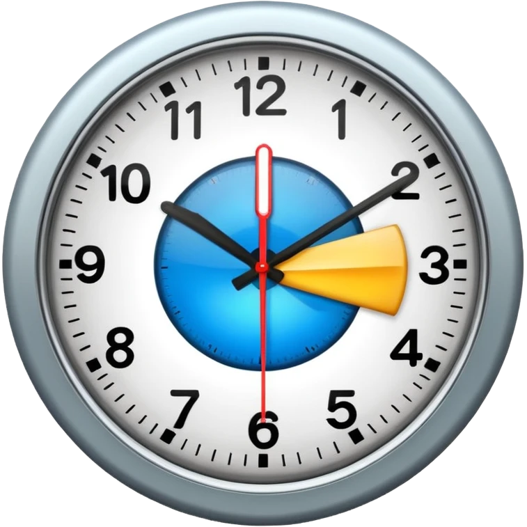 clock with frequency emoji