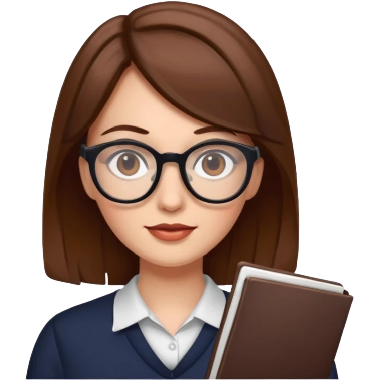 👩 with specs emoji