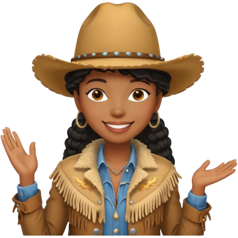 covboy black woman emoji