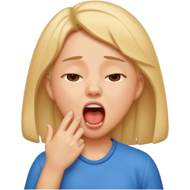 girl wake up emoji
