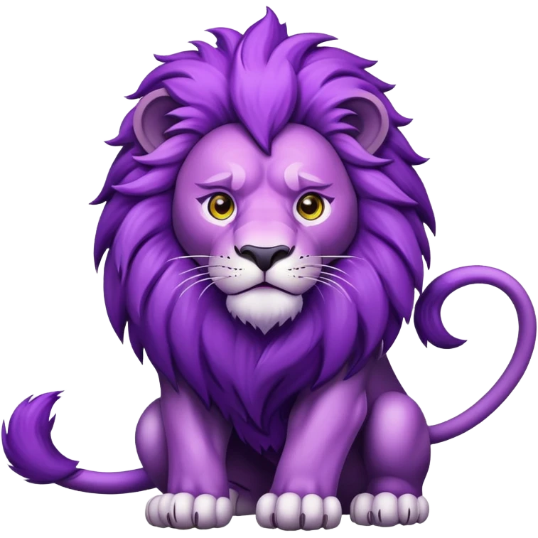 Purple lion emoji