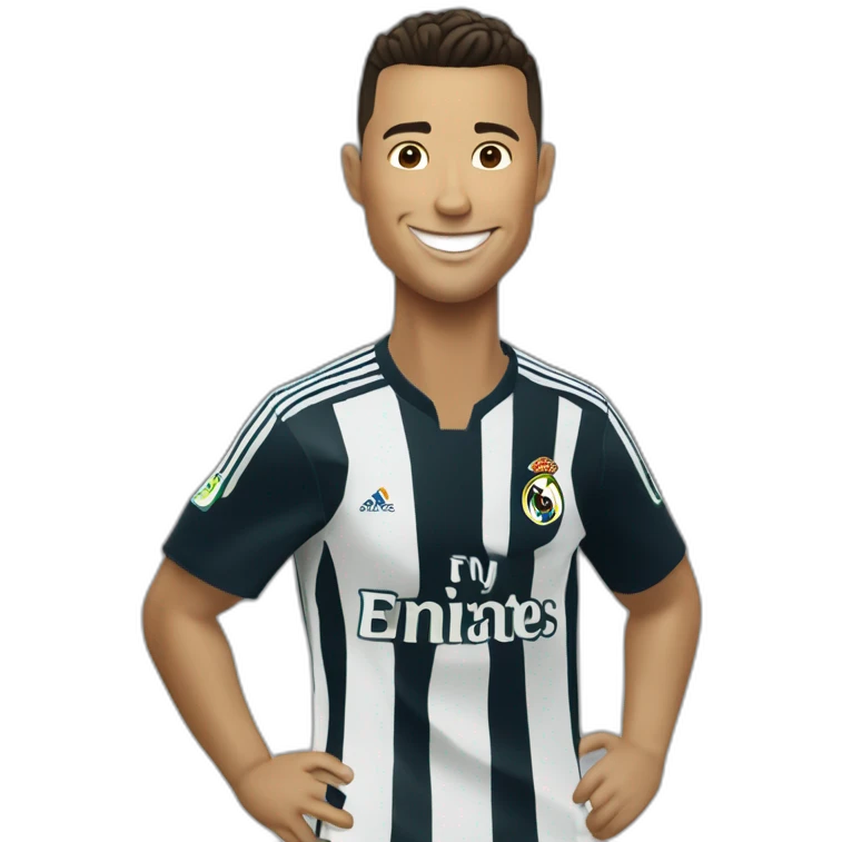 Ronaldo fait sa célébration emoji
