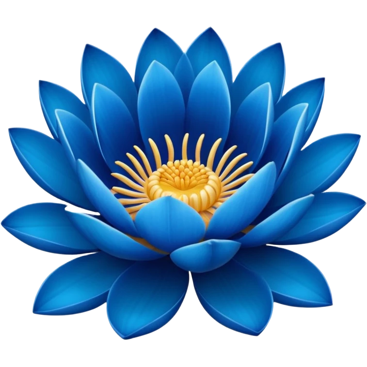 Blue lotus emoji