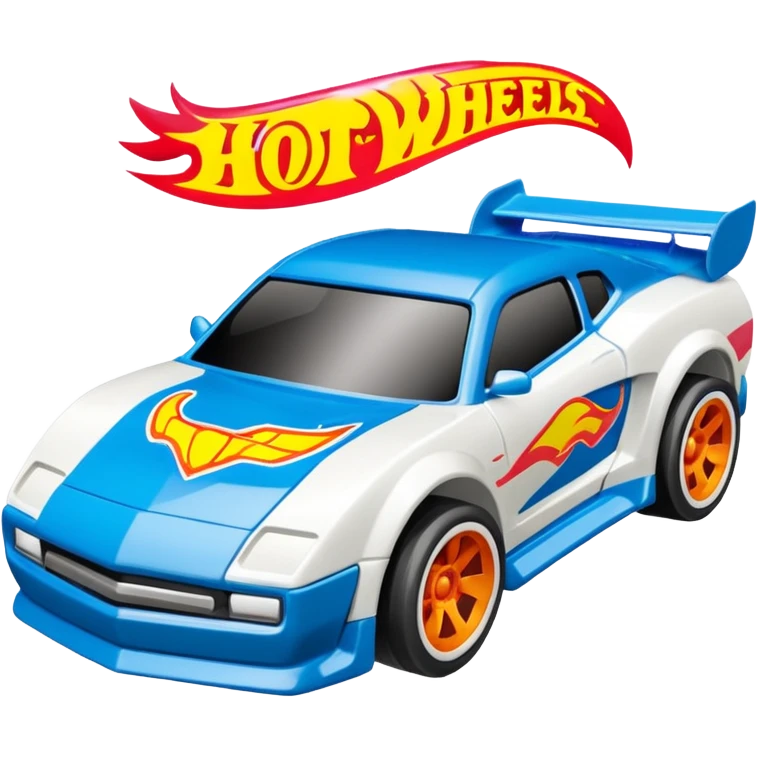 Машинка HotWheels белого цвета в классической упаковке HotWheels. emoji