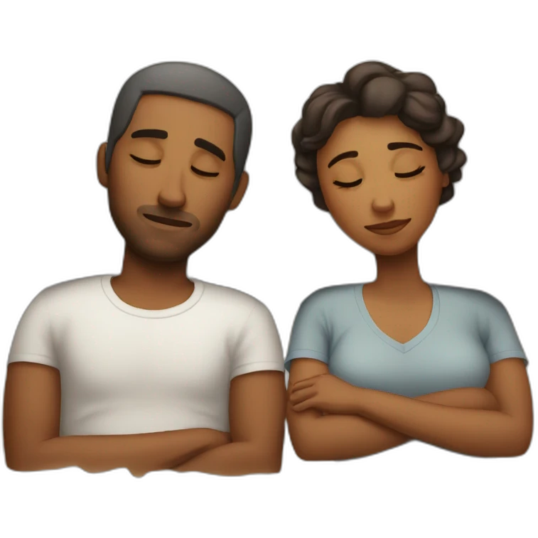Sleepy couple emoji