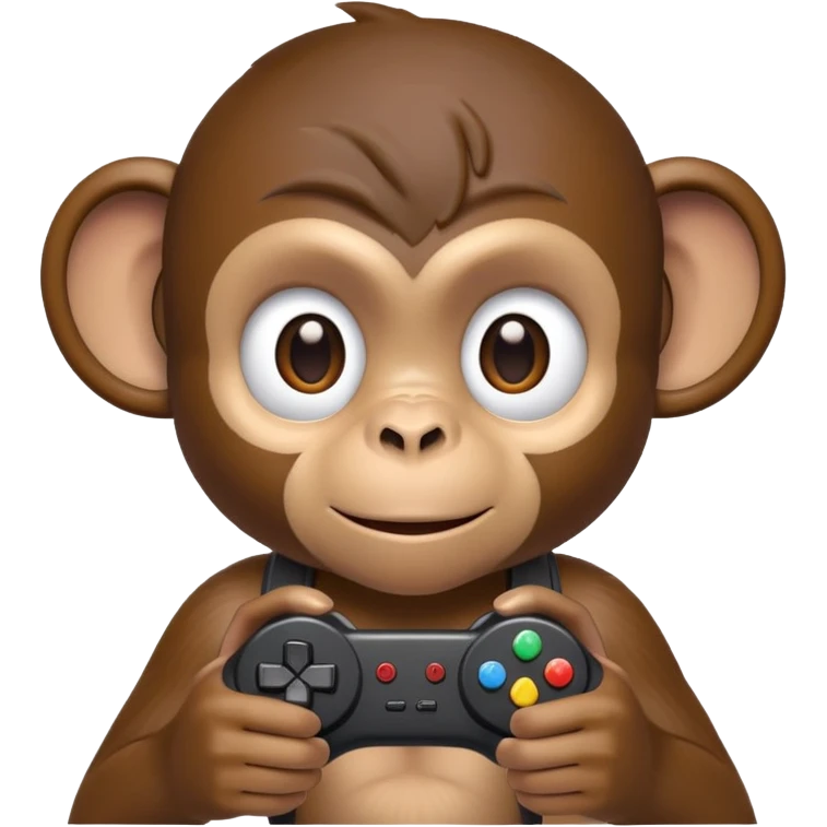 monkey playing video games emoji