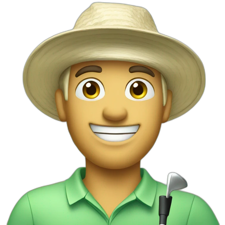 Golf vacation emoji