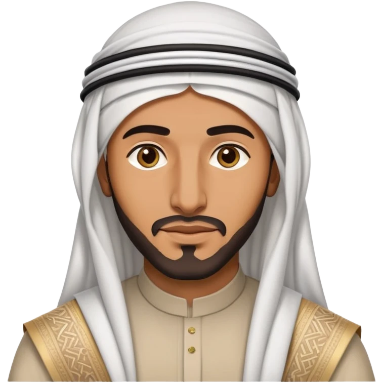 Arabe con kufyya emoji