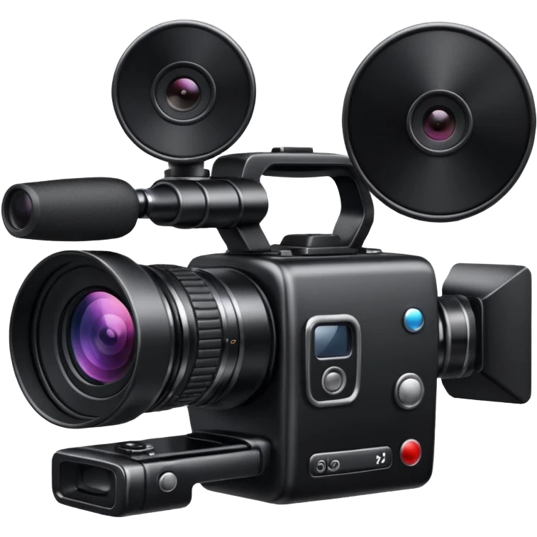 Video camera with elements 1-2 of others emoji emoji