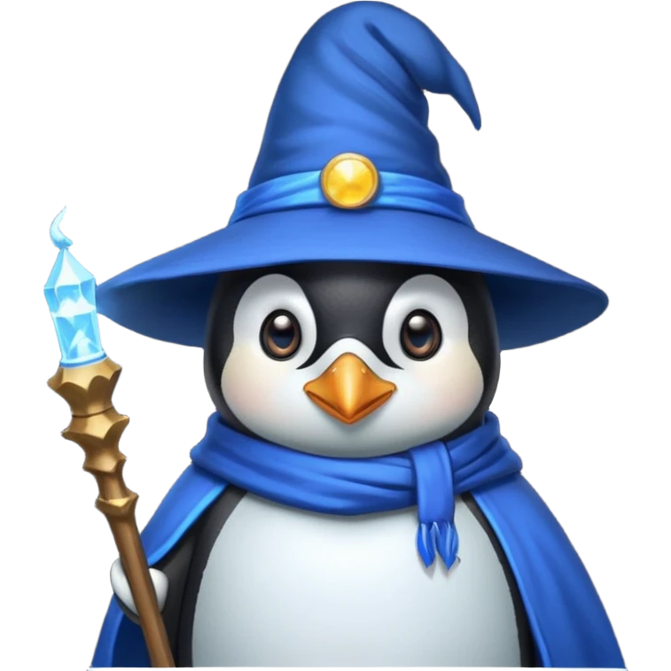 Penguin Wizard emoji
