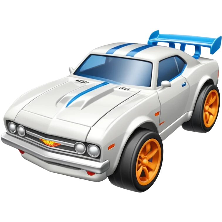 Машинка HotWheels белого цвета в классической упаковке HotWheels. emoji