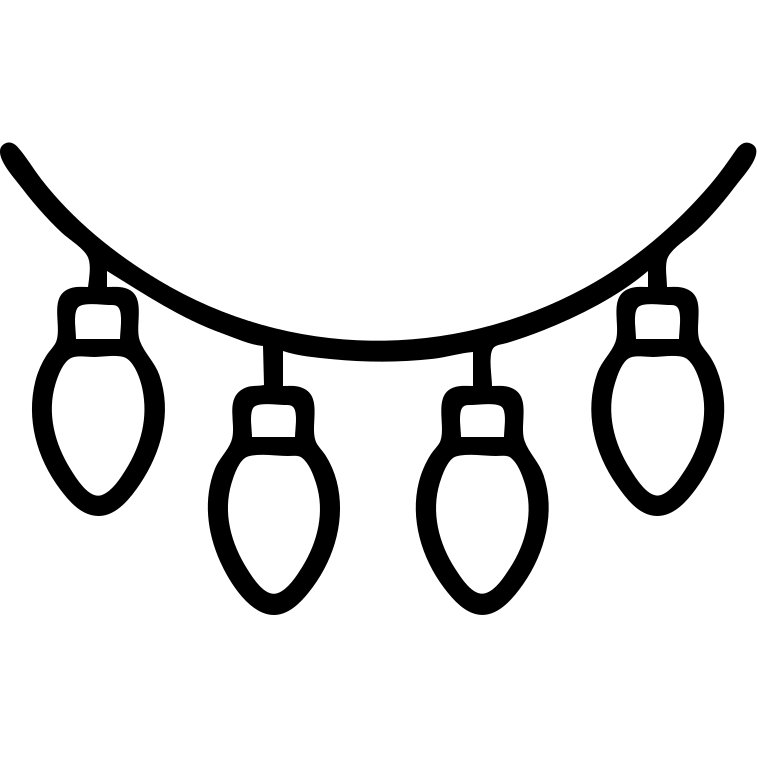 guirlande guingette, elegant, flat emoji