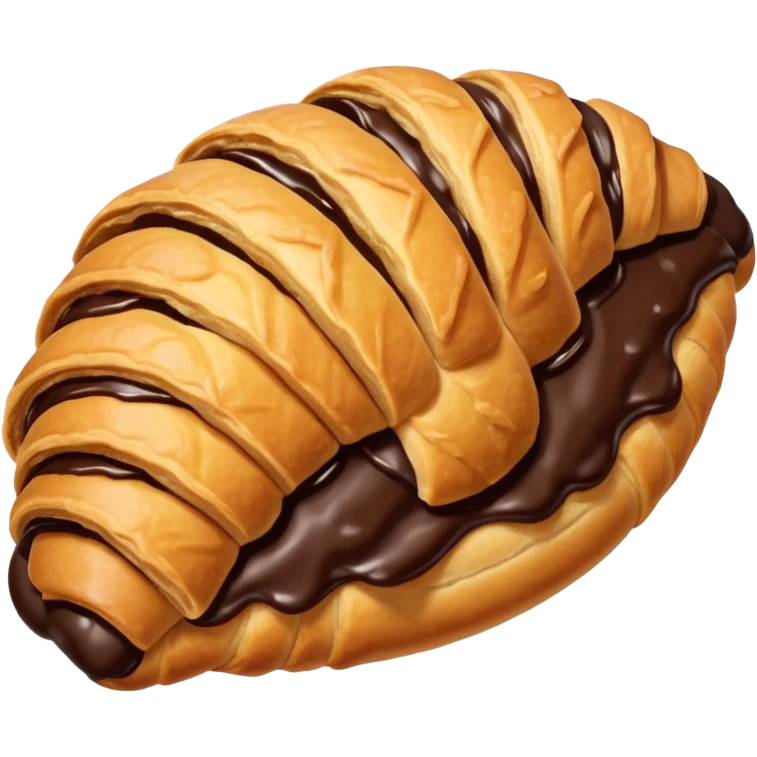 Chocolate croissant emoji