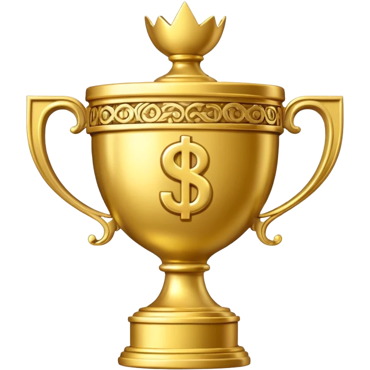 money trophy with 10B on it  emoji