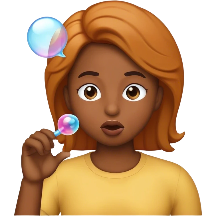 blowing a bubble emoji  emoji