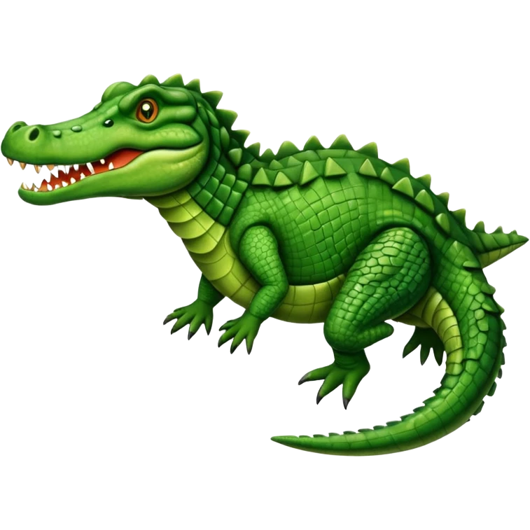 Galloping crocodile emoji