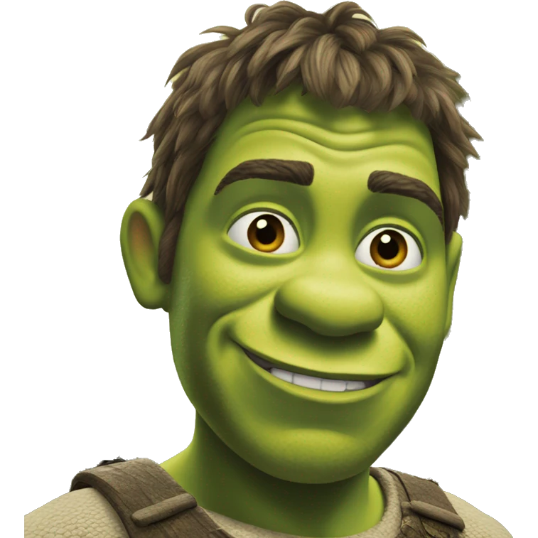 Shrek in the woods emoji