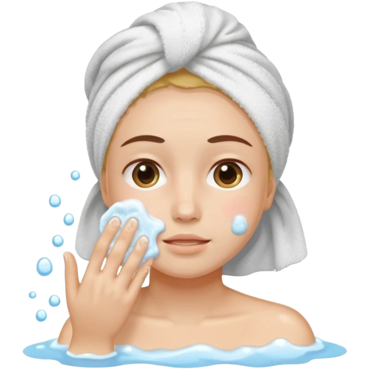 wash face emoji