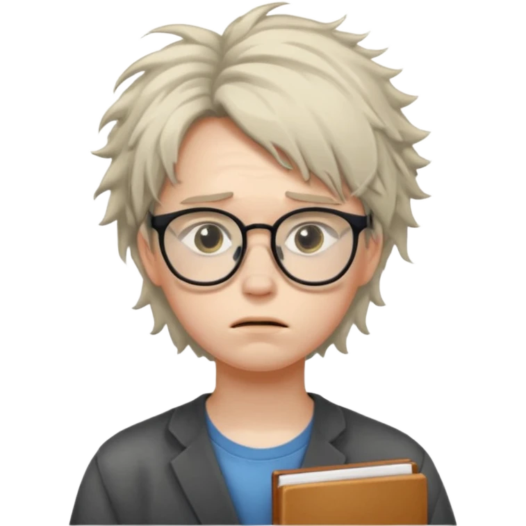sad student emoji