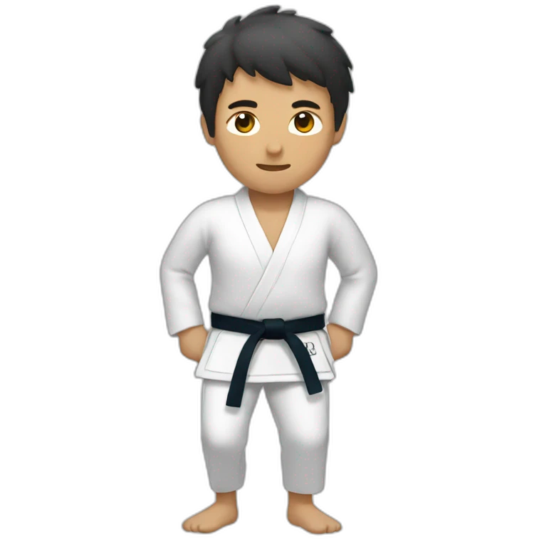 Man playing judo emoji