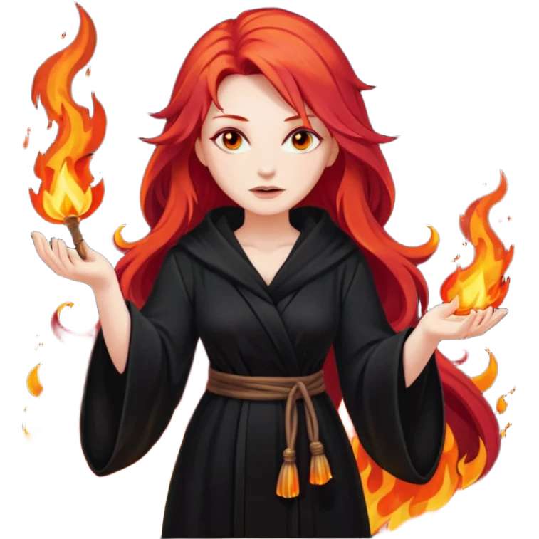 Fire witch emoji