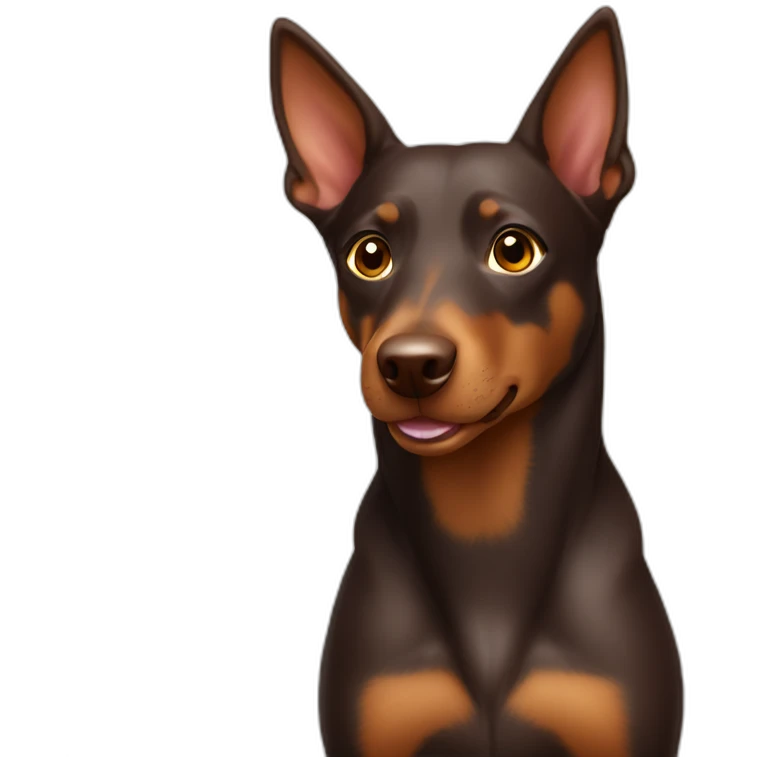 Australian kelpie chocolate emoji