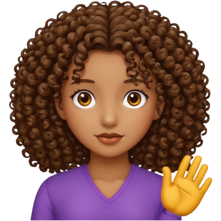 curly girl emoji