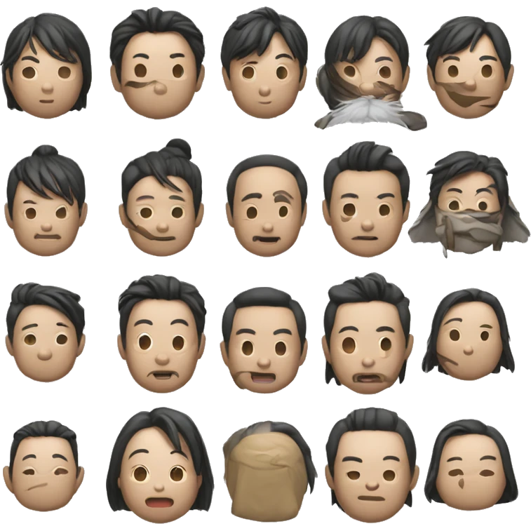 梁启超：笔挺、圆脸、悠然、明眸、秃顶、微笑、绅士 emoji