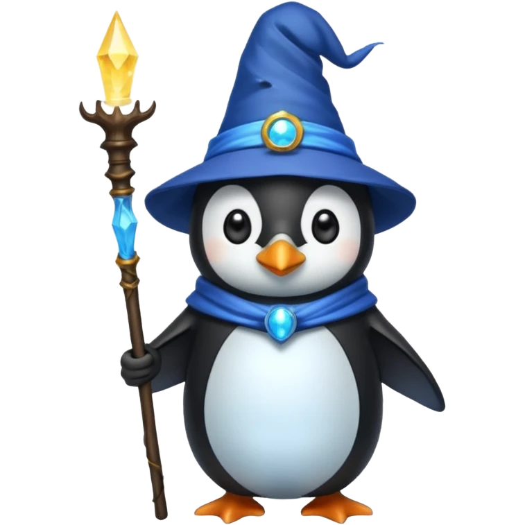 Penguin Wizard emoji