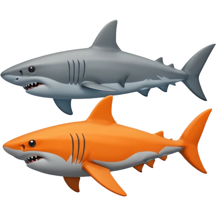 Shark and Nemo emoji