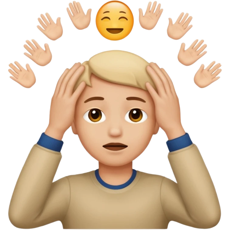 Visage avec des main sur les yeux  emoji