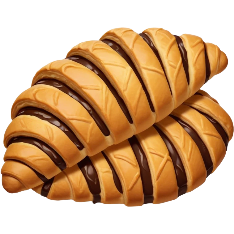 Chocolate crossaint emoji