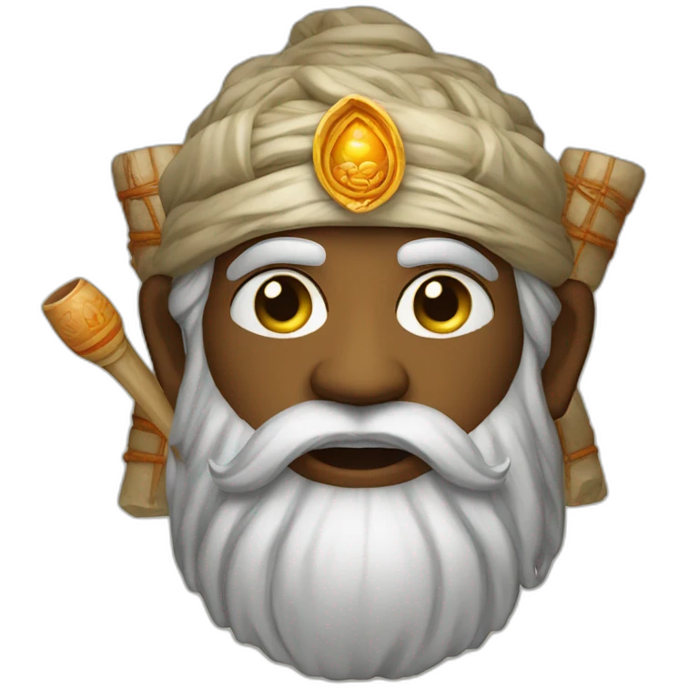 Hindu sage with chillum emoji