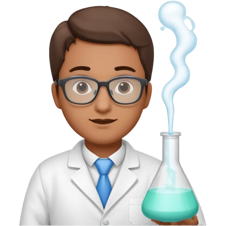 A chemist creating elephant toothpaste emoji
