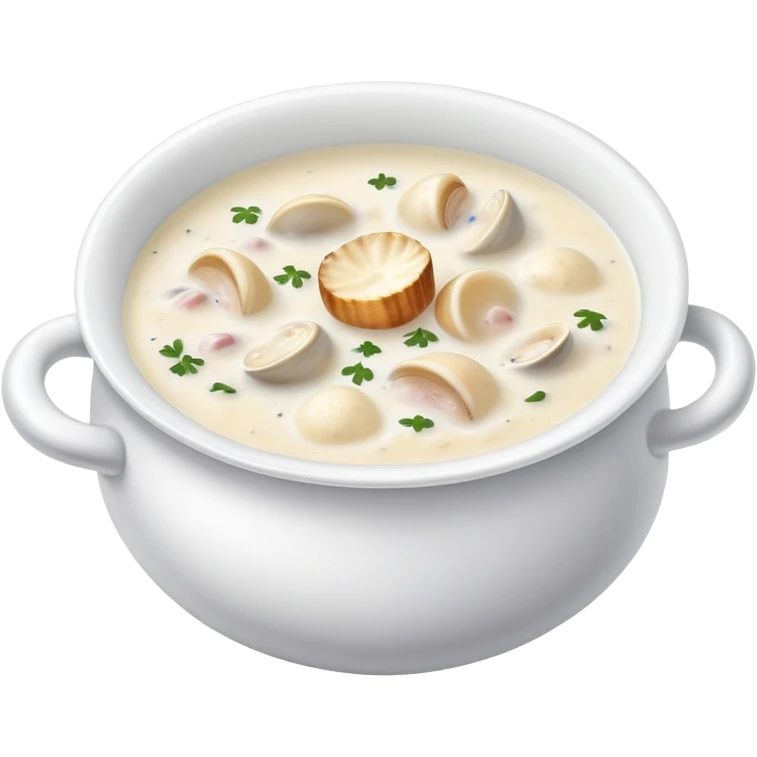 New England clam chowder emoji