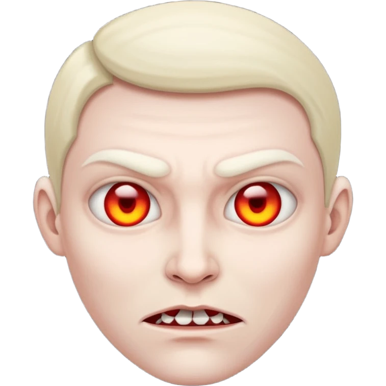 A evil face emoji