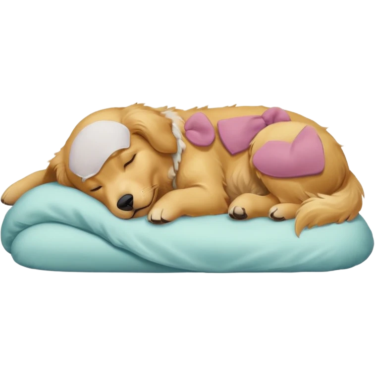 A dog sleeping  emoji