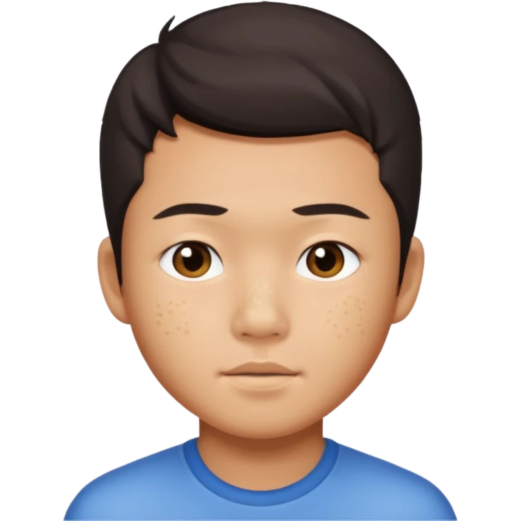 Buff Asian boy with acne named Ryan Cheng  emoji