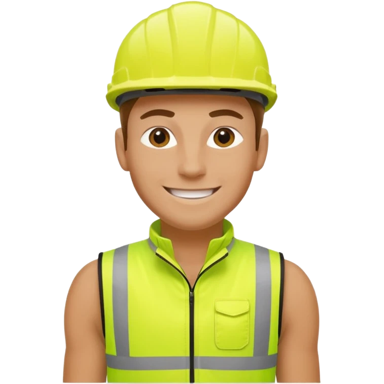 Cyclist with hi-vis vest emoji