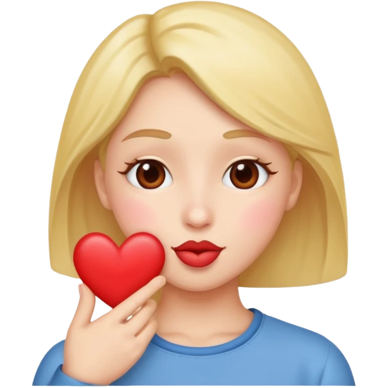 kissy face sending hearts to you emoji