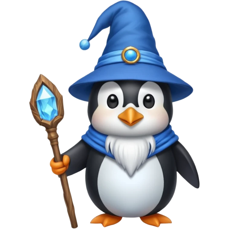 Penguin Wizard emoji