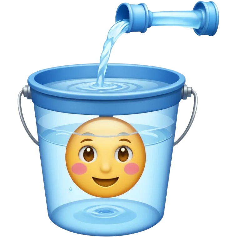 Chucked bucker of water emoji