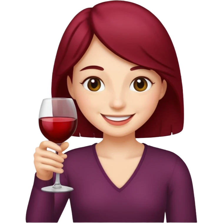 drinking wine emoji