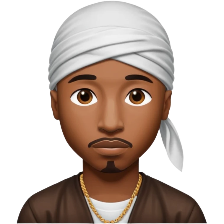 2Pac only face and durage emoji